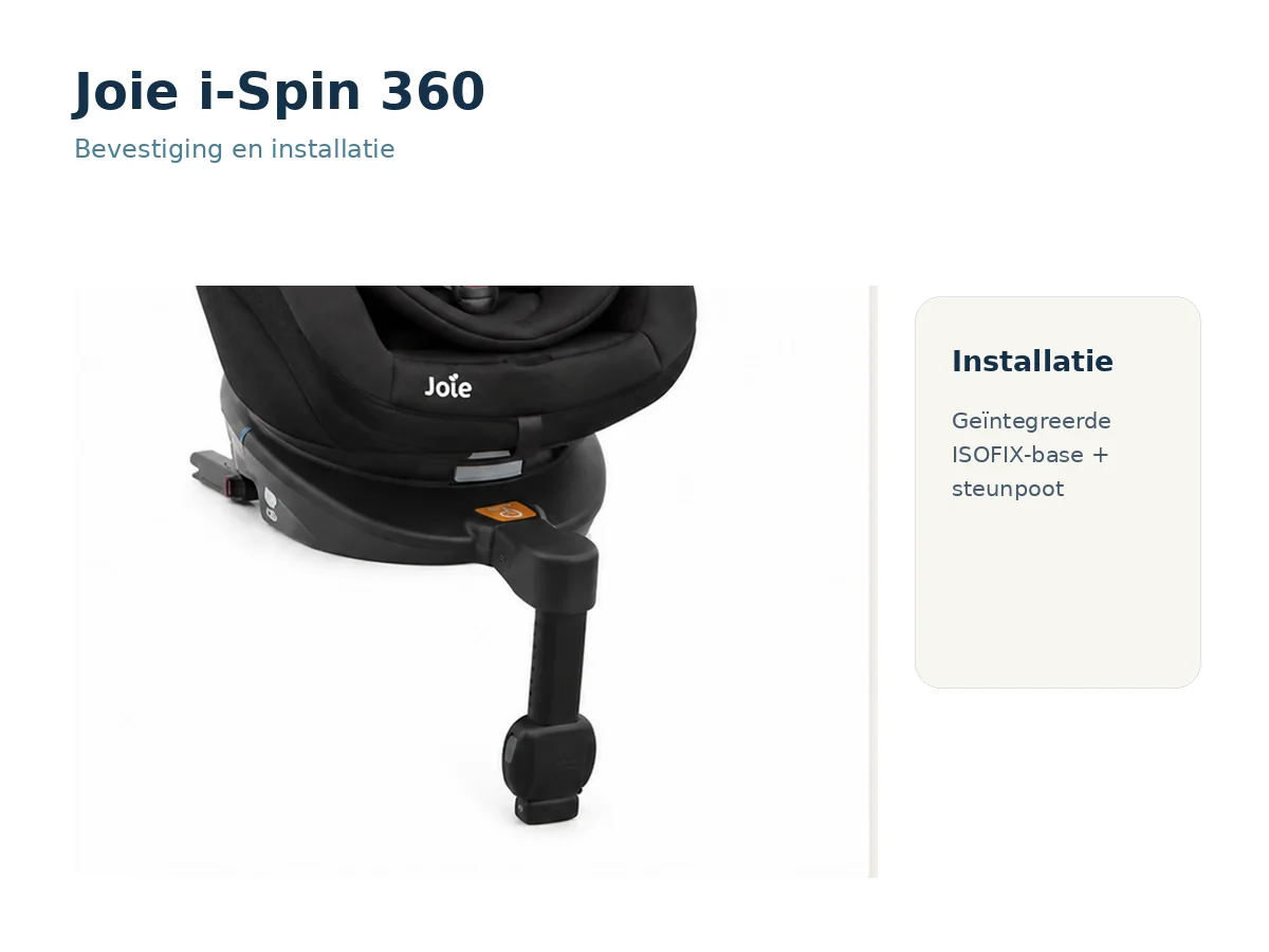 Joie i-Spin 360 bevestiging en installatie thumbnail