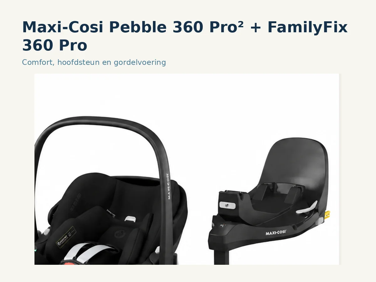 Maxi-Cosi Pebble 360 Pro² + FamilyFix 360 Pro comfort en hoofdsteun detail thumbnail