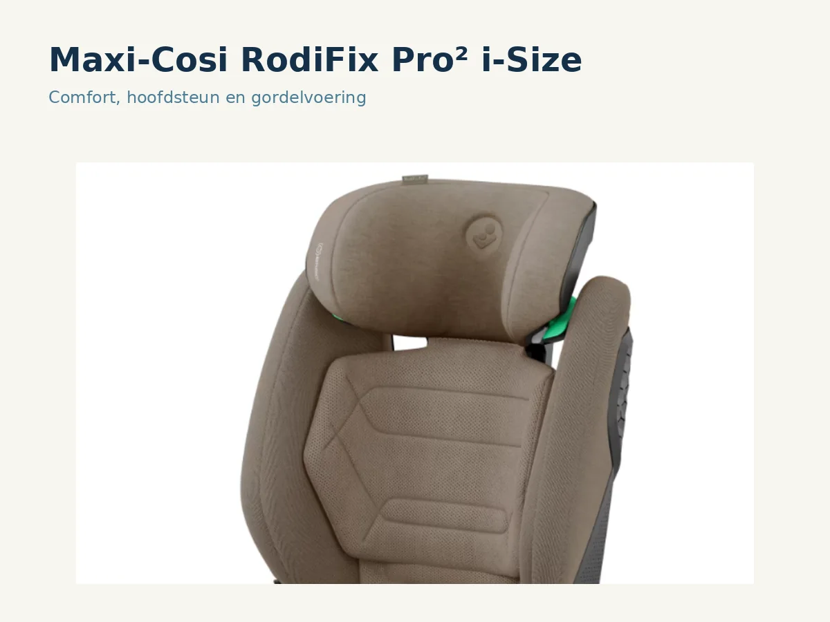 Maxi-Cosi RodiFix Pro² i-Size comfort en hoofdsteun detail thumbnail