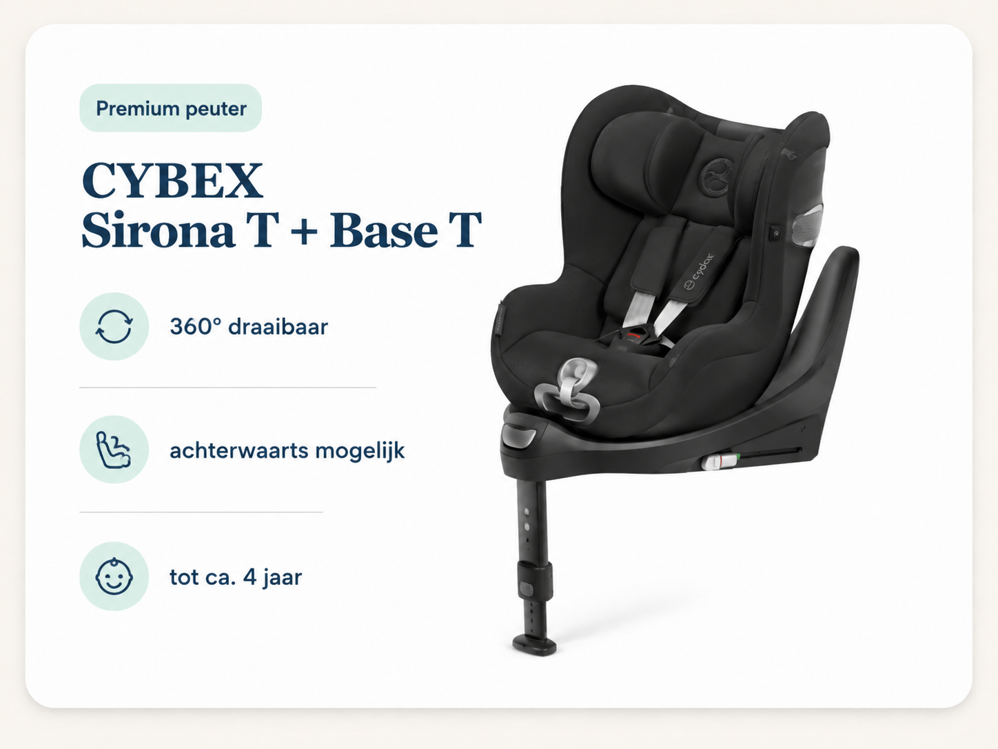 CYBEX Sirona T met Base T en functies